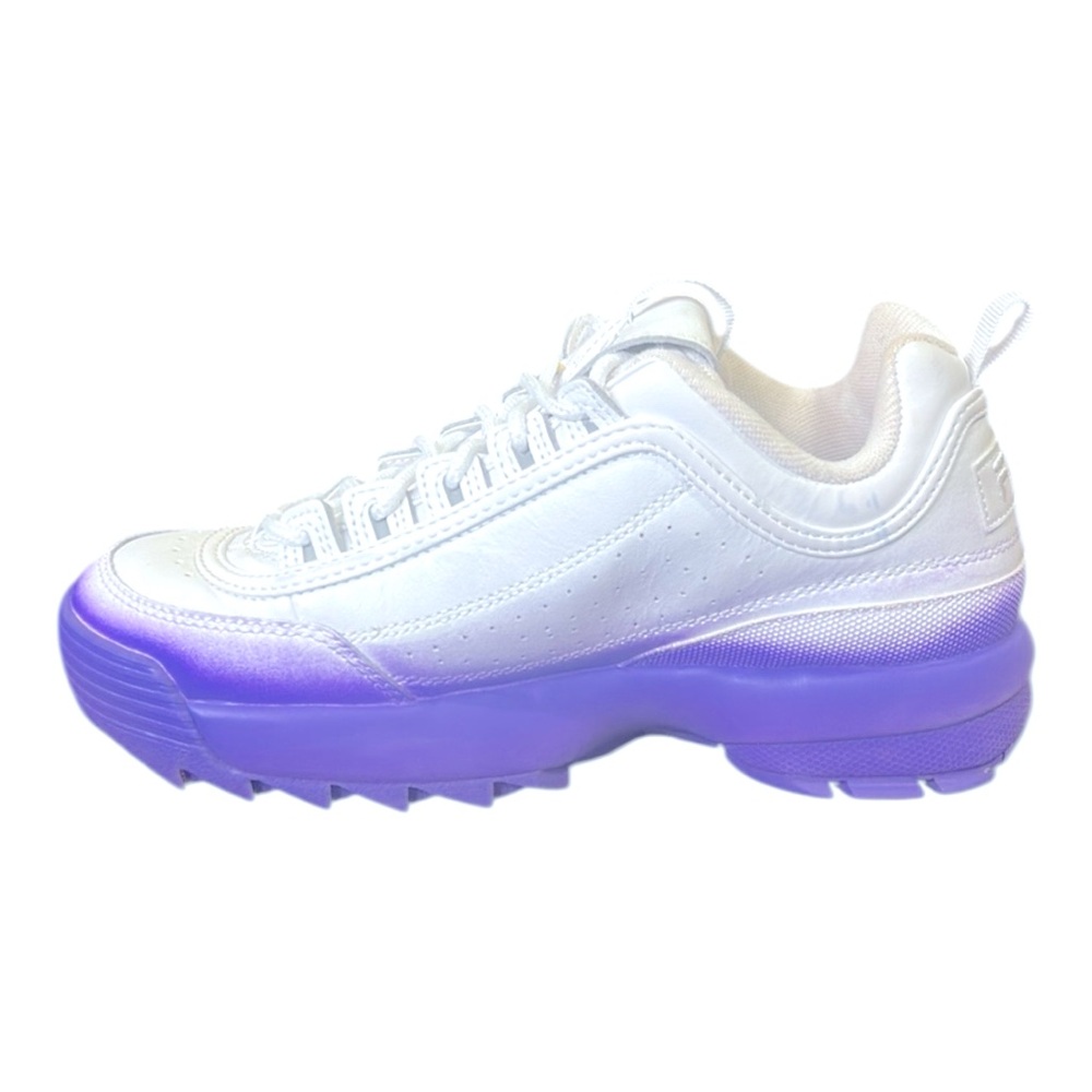 Fila Disruptor 2 Bright Fade Platform Sneaker Purple White Size 7.5 - Picture 5 of 11